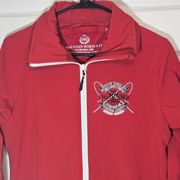 Mountain Horse & Co. Ridingwear Women's Tiffany Soft Shell Jacket Medium Red - Picture 3 of 9